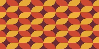 Geometric backgroung in retro style. Minimalistic seamless pattern with geometric forms vector