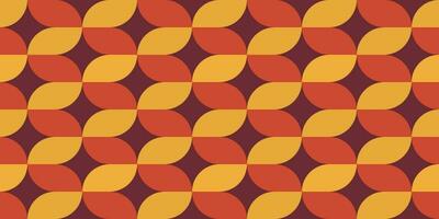 Geometric backgroung in retro style. Minimalistic seamless pattern with geometric forms vector