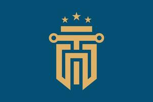 justice law logo design vector illustration