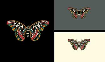 butterfly vector illustration mascot design