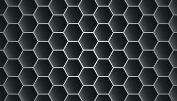 negro y gris hexagonal modelo antecedentes. antecedentes con hexágonos. resumen geométrico hexágono gris antecedentes. moderno sin costura hexágono modelo. vector