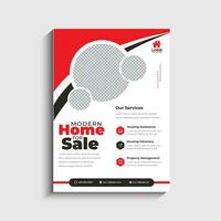 Modern Real estate Agency Flyer Template Design vector