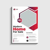 Modern Real estate Agency Flyer Template Design vector