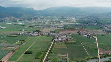 Villages and fields in Yunnan, China. video