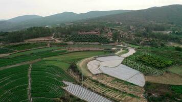 landa och fält i Yunnan, Kina. video
