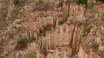 fließend Erosion Landform im Yunnan, China. video