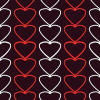 a seamless pattern with heart-like shapes in red and white. suitable for background images, foreground images, invitations, or other decorations that require a romantic impression vector