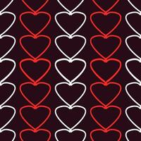 a seamless pattern with heart-like shapes in red and white. suitable for background images, foreground images, invitations, or other decorations that require a romantic impression vector