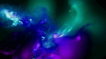 A loop animation background featuring colorful particle explosions, frosty fog effects, and smoke elements. video