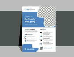 Unique Business Flyer Design Template, A4 Business Flyer Bundle, vector