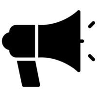 megaphone glyph icon vector