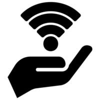 wifi glyph icon vector