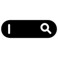 search bar glyph icon vector