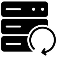 backup system glyph icon vector