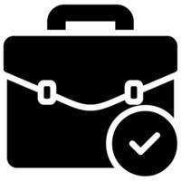 portfolio glyph icon vector