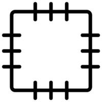 icono de línea de parche vector