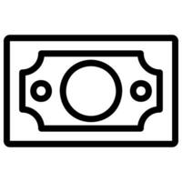 cash line icon vector