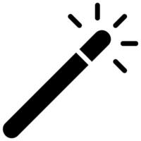 magic wand glyph icon vector