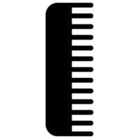 comb glyph icon vector