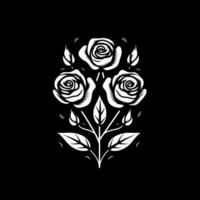 rosas - minimalista y plano logo - vector ilustración