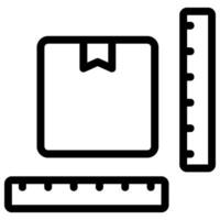 dimension line icon vector