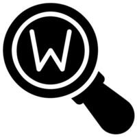 web glyph icon vector