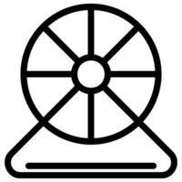 hamster wheel line icon vector