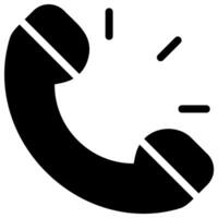 phone call glyph icon vector