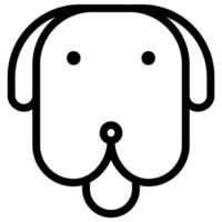 dog line icon vector