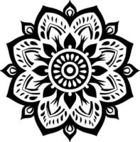 Mandala, Minimalist and Simple Silhouette - Vector illustration