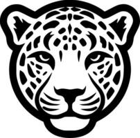 leopardo, minimalista y sencillo silueta - vector ilustración