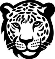 Leopard, Black and White Vector illustration