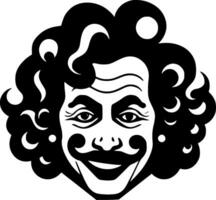 Clown, Minimalist and Simple Silhouette - Vector illustration