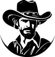 Western, Black and White Vector illustration