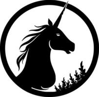 Unicorn, Minimalist and Simple Silhouette - Vector illustration