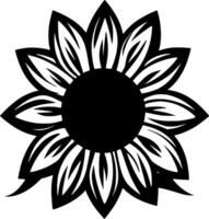 girasol - minimalista y plano logo - vector ilustración