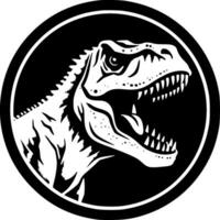 tirano saurio Rex - minimalista y plano logo - vector ilustración