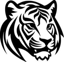 Tiger, Black and White Vector illustration