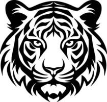 tigre, negro y blanco vector ilustración