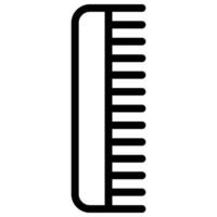 comb line icon vector