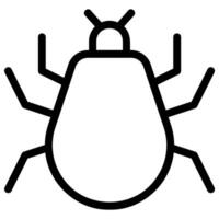 parasite line icon vector