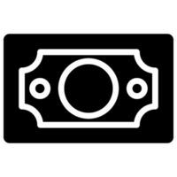 cash glyph icon vector