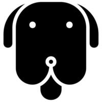 dog glyph icon vector