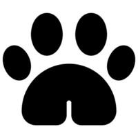 pawprint glyph icon vector