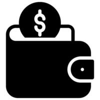 icono de glifo de ahorro de dinero vector