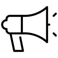 megaphone line icon vector