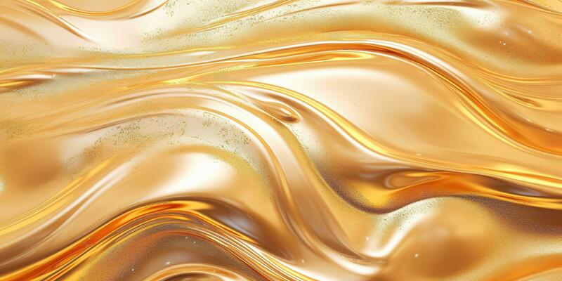 Liquid gold motion organic background. Shine glitter fluid metallic yellow  color paint., Slow Motion Stock Footage ft. abstract & background - Envato  Elements