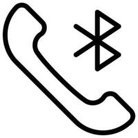 phone call line icon vector