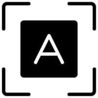 auto focus glyph icon vector