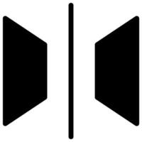 mirror glyph icon vector